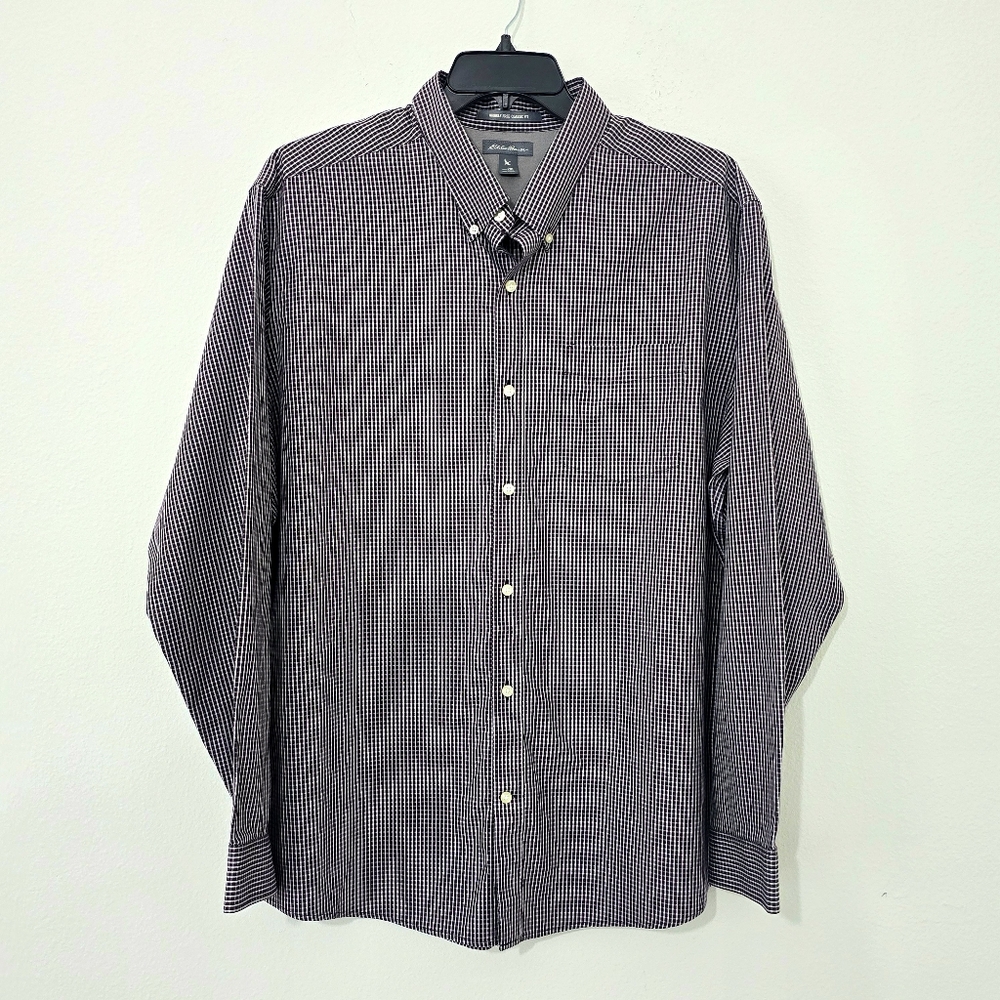 2- Eddie Bauer Wrinkle Free Classic Fit Button Front Shirts Bundle 2XL XXL - Picture 3 of 6